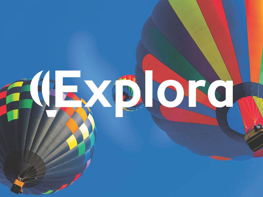 luftballoner med explora logo
